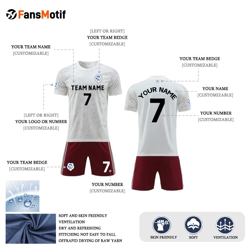 【 Senior jersey customization 】JB Customized full set of adult children's game sportswear - fansmotif