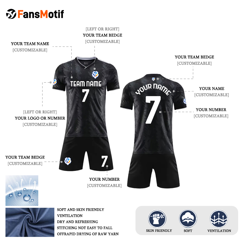 【 Senior jersey customization 】JJ Jersey set customized adult game training uniform team clothing - fansmotif