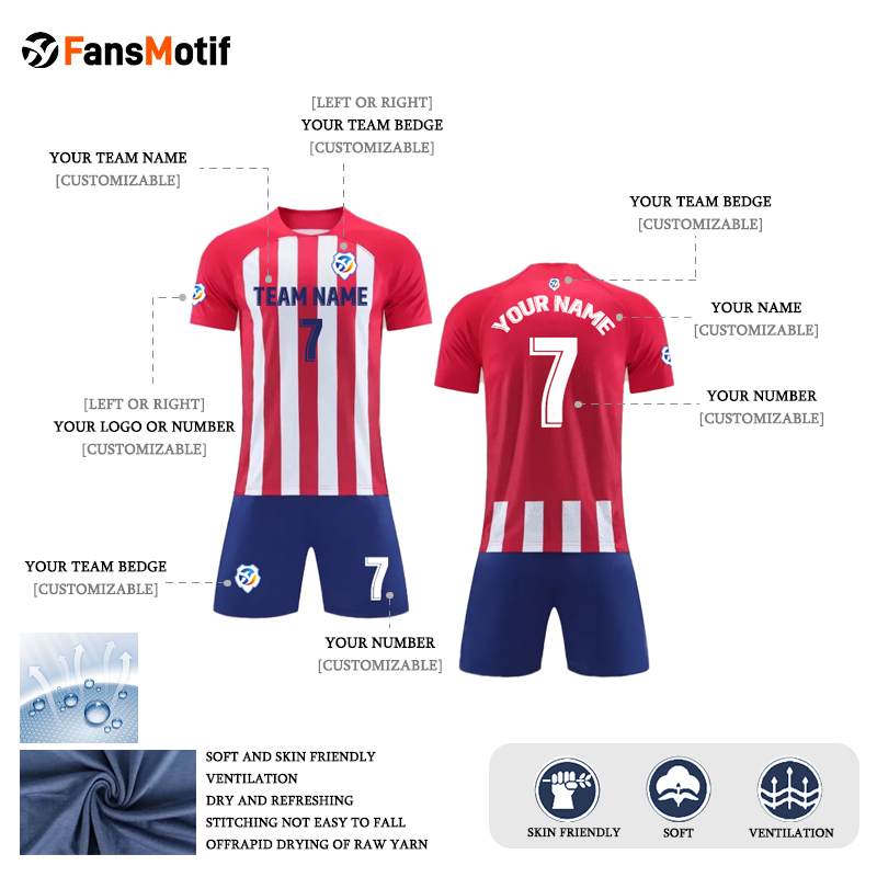 【 Senior jersey customization 】 JA Customized football clothes customized football clothing set - fansmotif