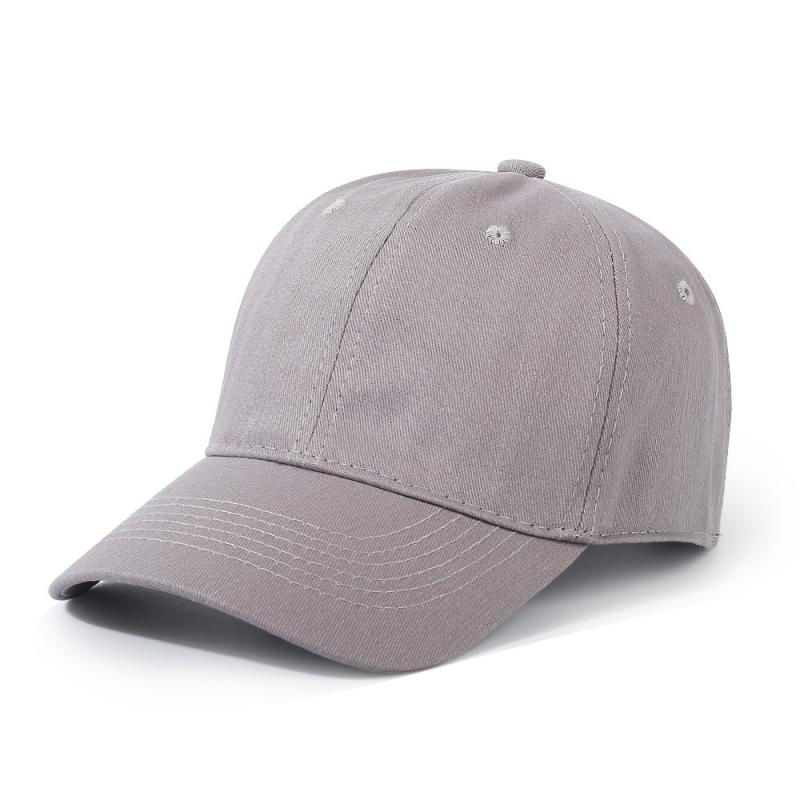 【 High quality hat 】Light grey Hat custom printing logo student hat baseball hat custom - fansmotif