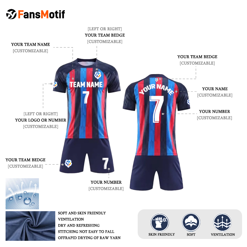 【 Senior jersey customization 】JB Blank football jersey Custom football team sportswear - fansmotif