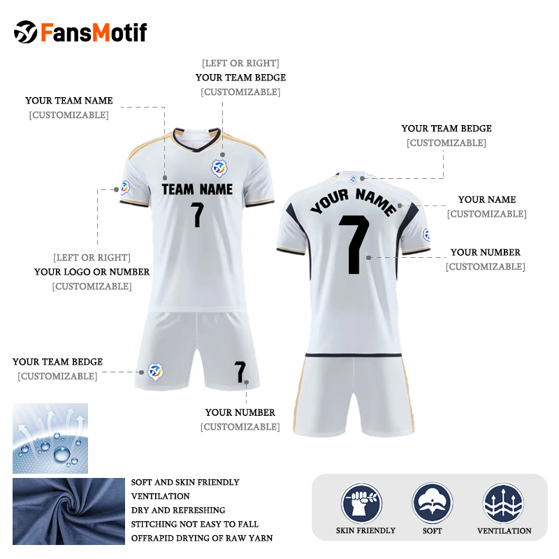 【 Senior jersey customization 】JR High quality custom football jersey game jersey team jersey - fansmotif